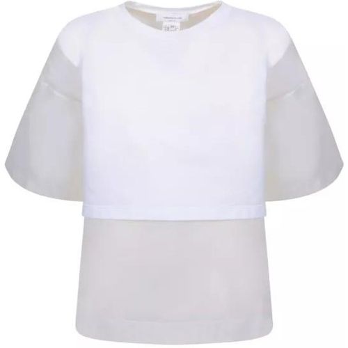 White Cotton Jersey T-Shirt - Größe 40 - white - Fabiana Filippi - Modalova