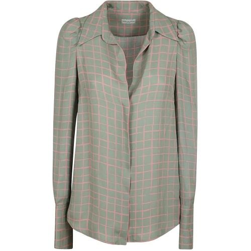 Celindra Viscose Shirt With V-Neck And Hidden Butt - Größe 36 - Dries Van Noten - Modalova