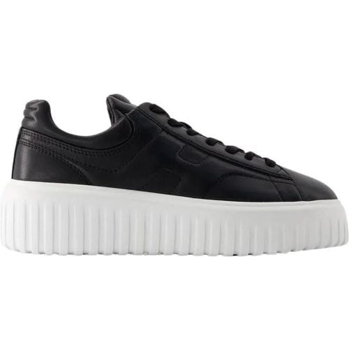 Low-Top Sneaker - H-Stripes Allacciato Sneakers - Leather - Black - Gr. 39 (EU) - in - für Damen - Hogan - Modalova