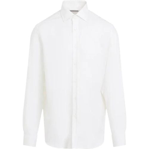 Cream White Cotton Long Sleeves Shirt - Größe L - Ralph Lauren X Purple Label - Modalova