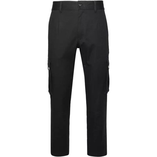 Cargo Pants In Black Cotton - Größe 48 - black - Dolce&Gabbana - Modalova