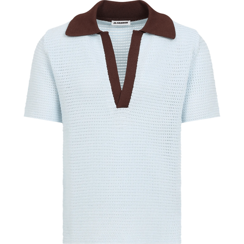 V-Neck Polo Shirt - Größe 48 - Jil Sander - Modalova