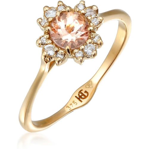 Ring - Ring Diamant Morganit Verlobungsring 375 Gelbgold - Gr. 52 MM - in - für Damen - Haze & Glory - Modalova