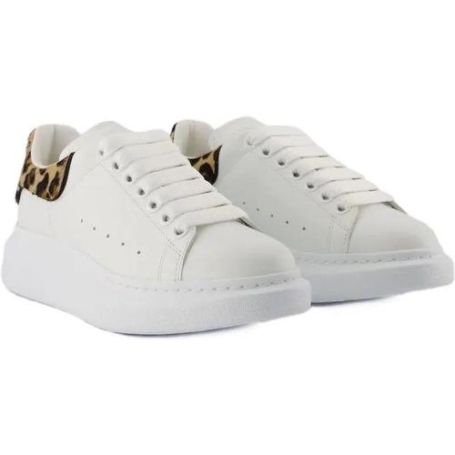 Sneakers - Oversized Sneakers - Leather - White/Leopard - Gr. 37 (EU) - in - für Damen - alexander mcqueen - Modalova