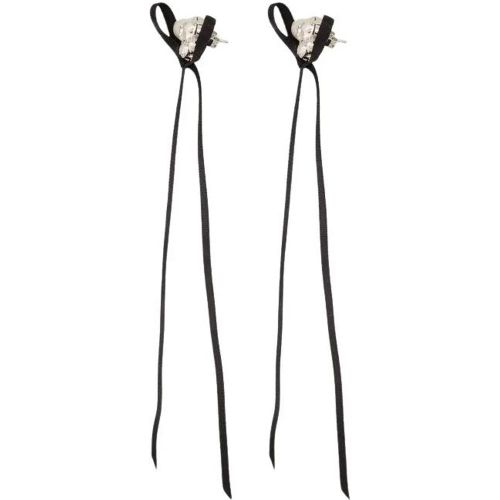 Ohrringe - Victorian Bow Earrings - Crystal - Gr. unisize - in Schwarz - für Damen - Simone Rocha - Modalova