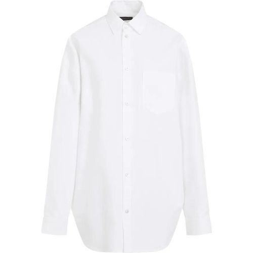 White Cotton Outerwear Shirt - Größe S - weiß - Balenciaga - Modalova