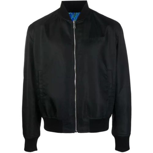 Multicolored Barocco Silhouette Reversible Jacket - Größe 50 - black - Versace - Modalova