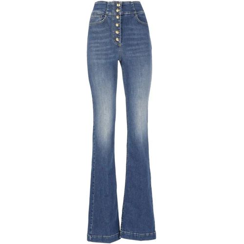 Blue Cotton Jeans - Größe 26 - Elisabetta Franchi - Modalova