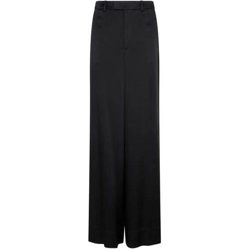 Black Acetate Loose Fit Pants - Größe 38 - Saint Laurent - Modalova