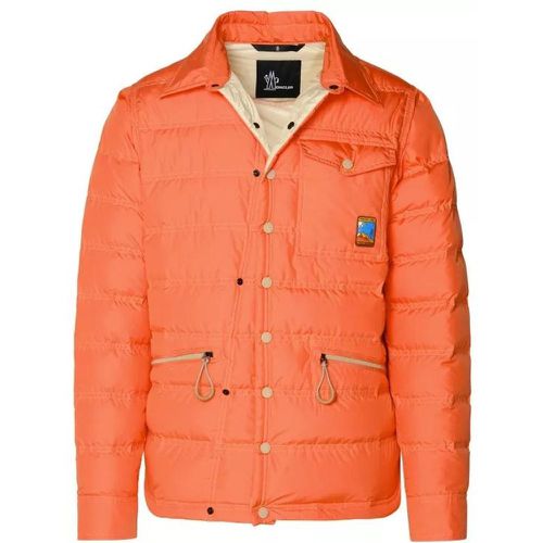 Lavachey Orange Polyester Down Jacket - Größe 2 - orange - Moncler - Modalova