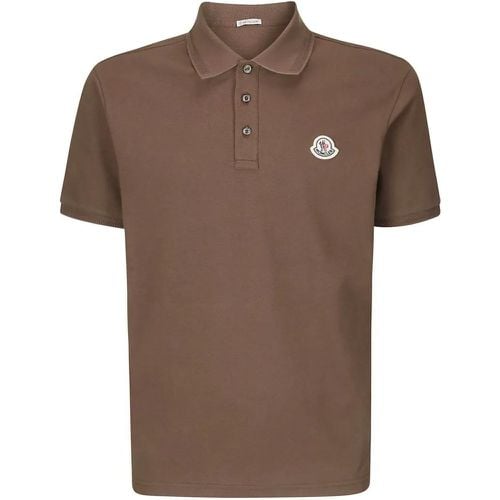 Brown Polo Shirt - Größe S - Moncler - Modalova