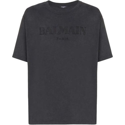 Cotton Logo T-shirt - Größe L - Balmain - Modalova