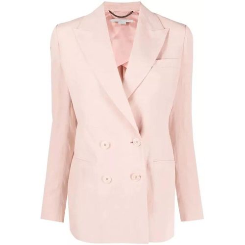 Pink Fluid Linen Jacket - Größe 38 - pink - Stella Mccartney - Modalova