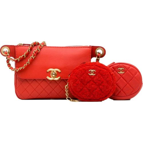 Bauchtaschen - CC Quilted Calfskin Flap Belt Bag and Coin Purse - Gr. unisize - in - für Damen - Chanel - Modalova