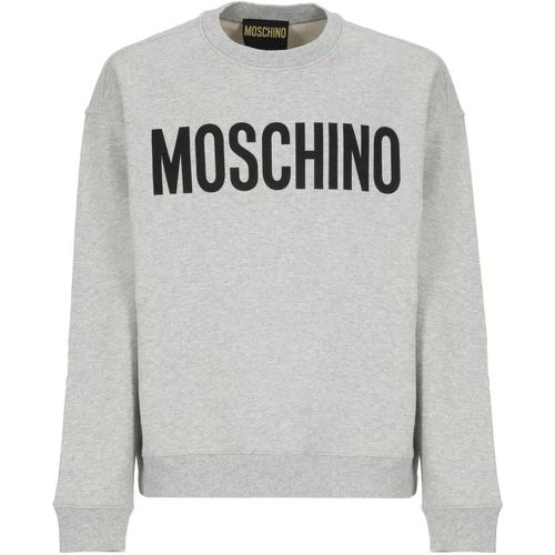 Sweatshirt With Logo - Größe XL - grau - Moschino - Modalova