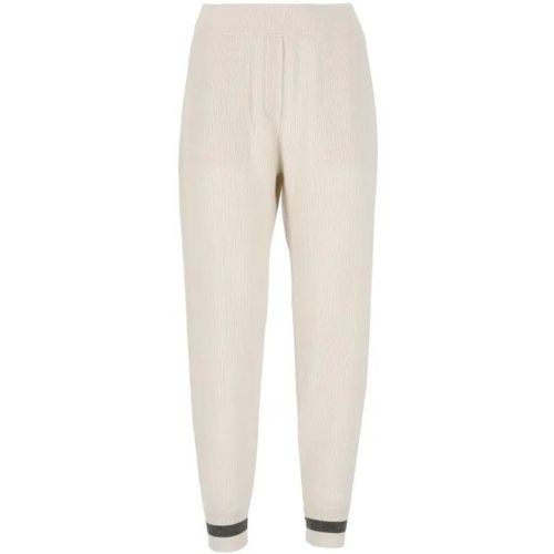 Ivory Cashmere Pants - Größe M - BRUNELLO CUCINELLI - Modalova