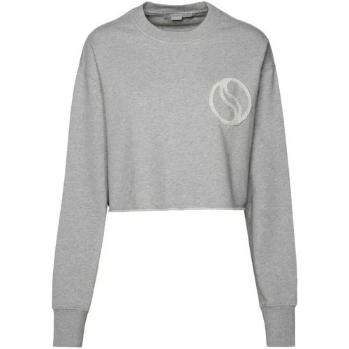 Crop Sweatshirt - Größe M - gray - Stella Mccartney - Modalova