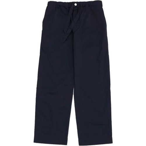 Navy Satin Pajama Bottoms - Größe L - Tekla - Modalova