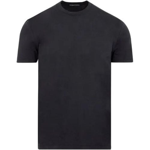 Black Basic T-Shirt - Größe 46 - Tom Ford - Modalova