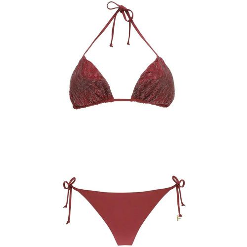 Halterneck Bordeaux Bikini - Größe XS - Fisico - Modalova