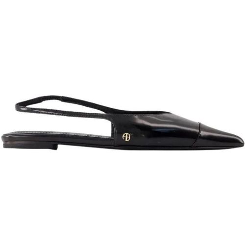 Elena Slingback Flats - Calfskin - Black - Gr. 36 (EU) - in - Anine Bing - Modalova