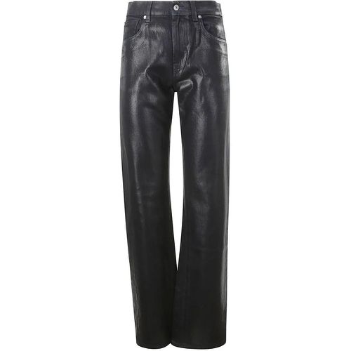 Blue Black Wax Effect Trousers - Größe 26 - Seven for all Mankind - Modalova