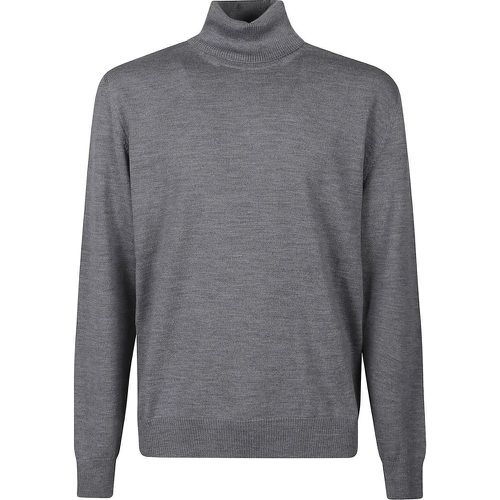 Plain Turtle Neck Sweater Grey - Größe 48 - Ballantyne - Modalova