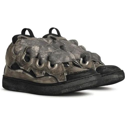 Low-Top Sneaker - Curb' Grey Leather Blend Sneakers - Gr. 42 (EU) - in - für Damen - Lanvin - Modalova