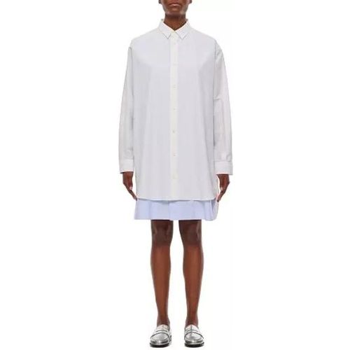 Double Layer Shirt Dress - Größe 38 - white - Loewe - Modalova
