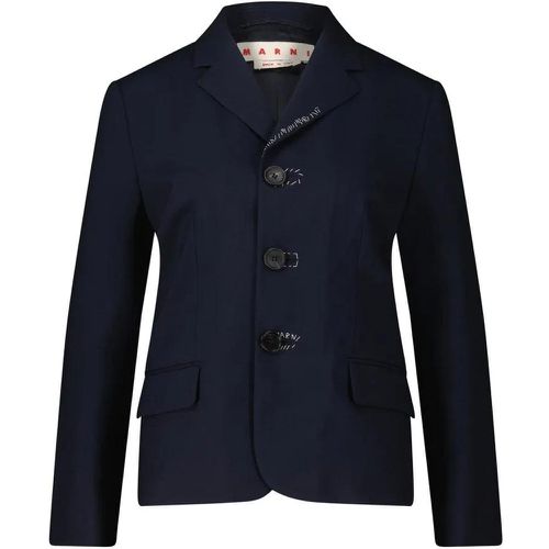 Blazer mit Naht-Details - Größe 38 - blau - Marni - Modalova