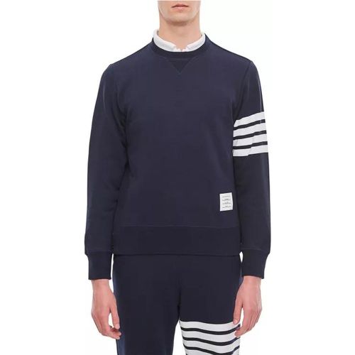 Classic Sweatshirt In Classic Loopback 4 Bar - Größe 5 - blue - Thom Browne - Modalova