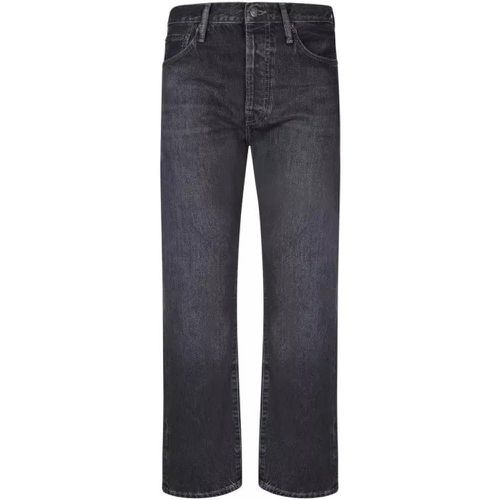 Straight Fit Cotton Jeans - Größe 30 - black - Acne Studios - Modalova