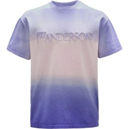 Logo Embroidery Gradient T-shirt Lavender - Größe M - J.W.Anderson - Modalova