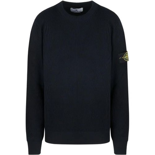 Full Rib Wool Sweater - Größe M - Stone Island - Modalova