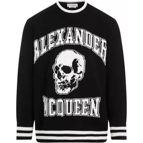 Black Logo Wool Sweater - Größe S - alexander mcqueen - Modalova