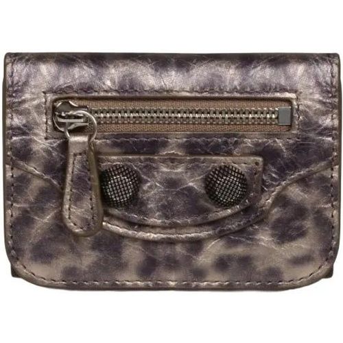 Portemonnaies - Le Cagole Metallized Leather Wallet - Gr. unisize - in - für Damen - Balenciaga - Modalova