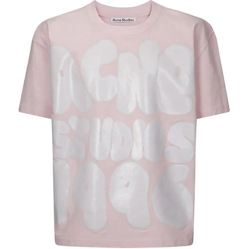 Logoed Oversized T-Shirt - Größe M - Acne Studios - Modalova