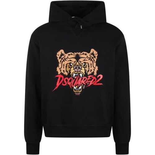 Printed Bear Hoodie - Größe L - Dsquared2 - Modalova