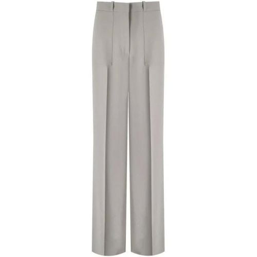 Pearl Grey Wide Leg Trousers - Größe 44 - Elisabetta Franchi - Modalova