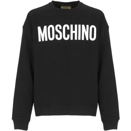 Cotton Logoed Sweatshirt - Größe M - Moschino - Modalova