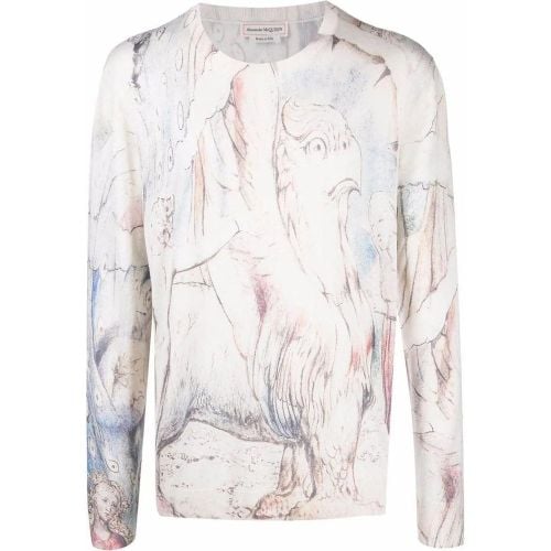 William Blake Dante Print Pullov - Größe L - alexander mcqueen - Modalova