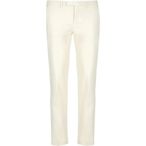 Ivory Cotton Trousers - Größe 48 - beige - Pt Torino - Modalova