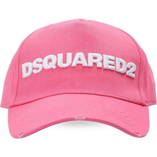 Caps & Mützen - Embroidered Logo Baseball Cap - Gr. ONE SIZE - in Gold - für Damen - Dsquared2 - Modalova