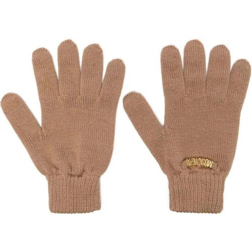 Handschuhe - Gloves Brown Brown - Gr. ONE SIZE - in - für Damen - Moschino - Modalova