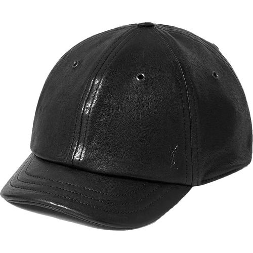 Caps & Mützen - Cassandre Leather Cap - Gr. 59 - in - für Damen - Saint Laurent - Modalova