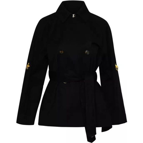 Black Cotton Blend Trench Coat - Größe S - black - Fay - Modalova