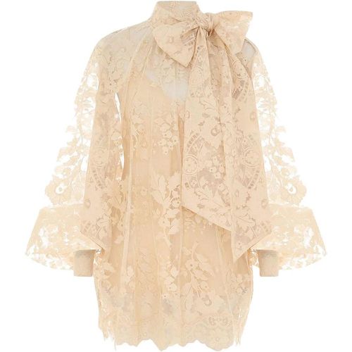 Lace Bow Blouse - Größe S - Zimmermann - Modalova