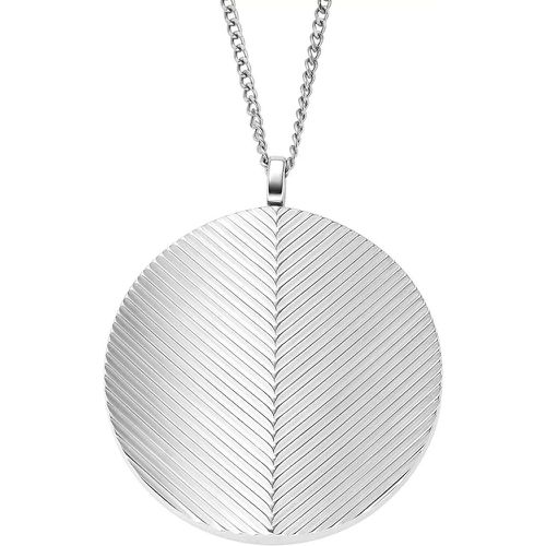 Halskette - Harlow Locket Collection Stainless Steel Pendant N - Gr. unisize - in Silber - für Damen - Fossil - Modalova