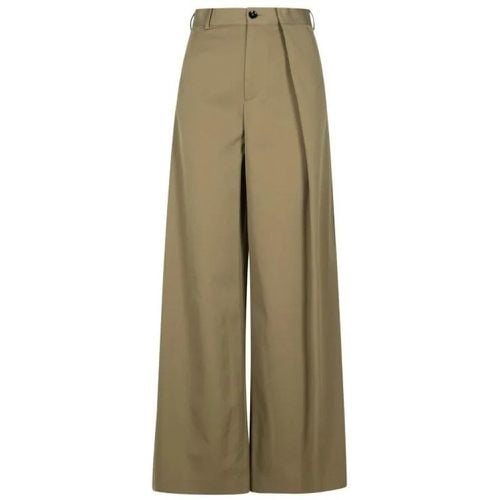 Beige Polyester Blend Trousers - Größe 42 - MM6 Maison Margiela - Modalova