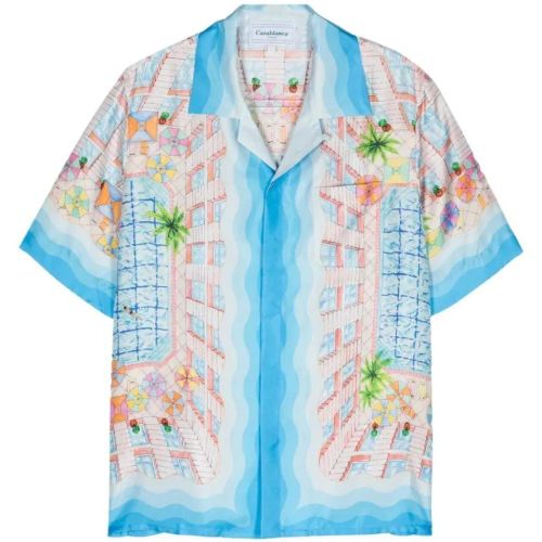 Le Plongeon Silk Shirt - Größe L - Casablanca - Modalova